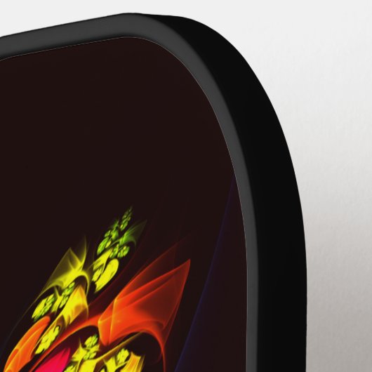 Modernes, farbenfrohes Abstraktes Kunstmuster #06 Pickleball Schläger (Linke Seite)