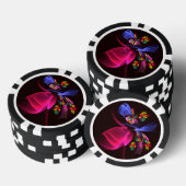 Modernes, farbenfrohes Abstraktes Kunstmuster #06 Pokerchips (Stapel)