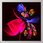 Modernes, farbenfrohes Abstraktes Kunstmuster #06 Poster (Vorne)