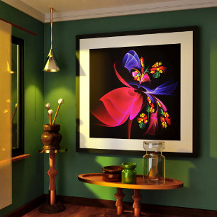 Modernes, farbenfrohes Abstraktes Kunstmuster #06 Poster