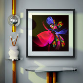 Modernes, farbenfrohes Abstraktes Kunstmuster #06 Poster