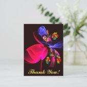 Modernes, farbenfrohes Abstraktes Kunstmuster #06 Postkarte (Stehend Vorderseite)