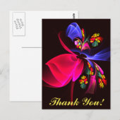 Modernes, farbenfrohes Abstraktes Kunstmuster #06 Postkarte (Vorne/Hinten)