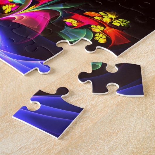 Modernes, farbenfrohes Abstraktes Kunstmuster #06 Puzzle (Seite)