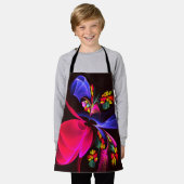 Modernes, farbenfrohes Abstraktes Kunstmuster #06 Schürze (Getragen)