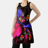 Modernes, farbenfrohes Abstraktes Kunstmuster #06 Schürze (InSitu)