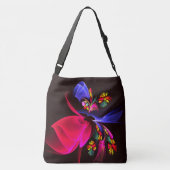 Modernes, farbenfrohes Abstraktes Kunstmuster #06 Tragetaschen Mit Langen Trägern (Rückseite)