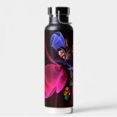 Modernes, farbenfrohes Abstraktes Kunstmuster #06 Trinkflasche (Links)