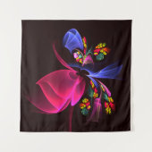 Modernes, farbenfrohes Abstraktes Kunstmuster #06 Wandteppich (Vorderseite)