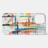 Modernes, farbenfrohes Ambiente.Kunst, zeitgenössi Case-Mate iPhone Hülle (Rückseite (Horizontal))