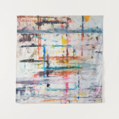 Modernes, farbenfrohes Ambiente.Kunst, zeitgenössi Wandteppich (Vorderseite (Horizontal))