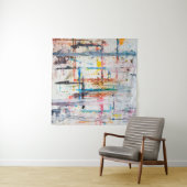 Modernes, farbenfrohes Ambiente.Kunst, zeitgenössi Wandteppich (Beispiel (Horizontal))