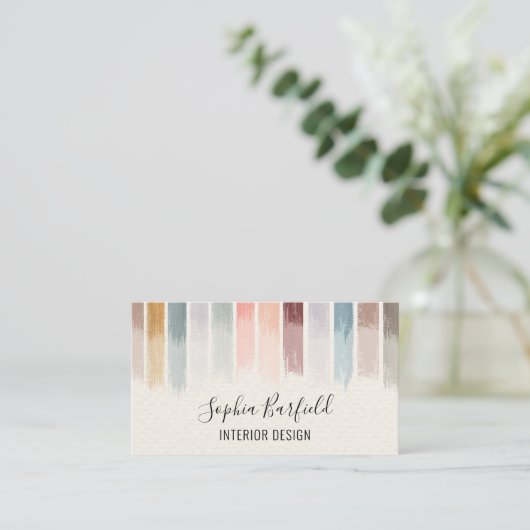 Modernes farbenfrohes Design Beruflich Visitenkarte (Stehend Vorderseite)