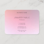 Modernes farbenfrohes Design Trendy Stilvorlage Visitenkarte (Rückseite)