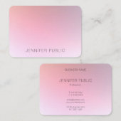 Modernes farbenfrohes Design Trendy Stilvorlage Visitenkarte (Vorne/Hinten)