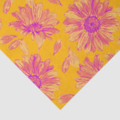 Modernes, farbenfrohes, florales Muster Seidenpapier (Detail)