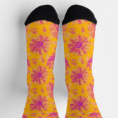 Modernes, farbenfrohes, florales Muster Socken (Oben)