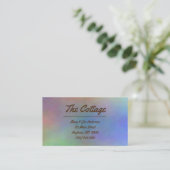 Modernes, farbenfrohes Gästehaus Vermietung Visitenkarte (Stehend Vorderseite)