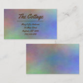 Modernes, farbenfrohes Gästehaus Vermietung Visitenkarte (Vorne/Hinten)