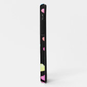 Modernes, farbenfrohes Herzmuster Case-Mate iPhone Hülle (Hinten/Links)