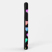 Modernes, farbenfrohes Herzmuster Case-Mate iPhone Hülle (Hinten/Rechts)