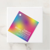 Modernes farbenfrohes, holografisches Brautparty Geschenkanhänger (Beispiel)