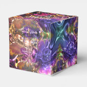 Modernes, farbenfrohes Kaleidoskop-Light-Disco-Par Geschenkschachtel (Rückseite)