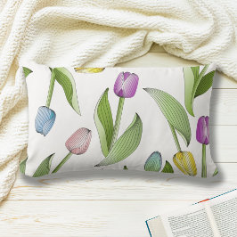 Modernes, farbenfrohes Muster Lendenkissen