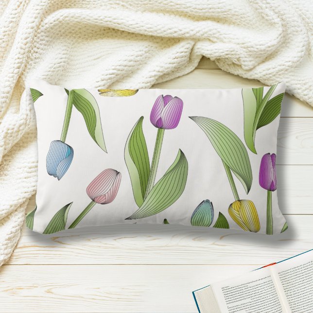 Modernes, farbenfrohes Muster Lendenkissen (Von Creator hochgeladen)