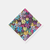 Modernes, farbenfrohes Muster Serviette (Ecke)