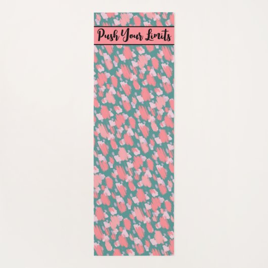 Modernes, farbenfrohes Muster Yogamatte (Rückseite)