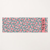 Modernes, farbenfrohes Muster Yogamatte (Vorderseite (Horizontal))