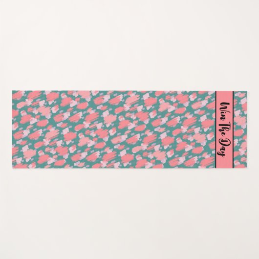 Modernes, farbenfrohes Muster Yogamatte (Vorderseite (Horizontal))