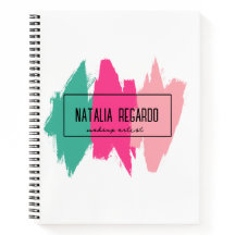 Modernes, farbenfrohes Pinselstrichbuch für Mädche