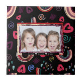 Modernes, farbenfrohes Rainbow Custom Foto Fliese (Vorderseite)
