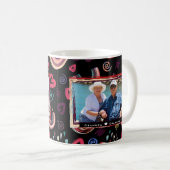 Modernes, farbenfrohes Rainbow Custom Foto Kaffeetasse (VorderseiteRechts)