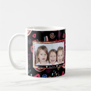 Modernes, farbenfrohes Rainbow Custom Foto Kaffeetasse