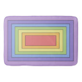 Modernes, farbenfrohes Regenbogenfarbenmuster Badematte (Vorderseite)