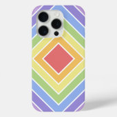 Modernes, farbenfrohes Regenbogenfarbenmuster Case-Mate iPhone Hülle (Rückseite)