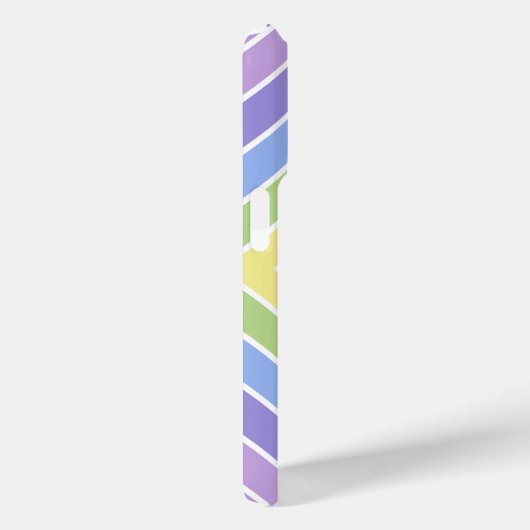 Modernes, farbenfrohes Regenbogenfarbenmuster Case-Mate iPhone Hülle (Rückseite / Rechts)