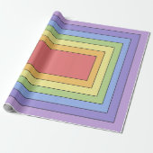 Modernes, farbenfrohes Regenbogenfarbenmuster Geschenkpapier (Ungerollt)