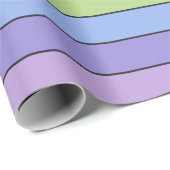 Modernes, farbenfrohes Regenbogenfarbenmuster Geschenkpapier (Rolleneckpunkt)