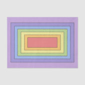 Modernes, farbenfrohes Regenbogenfarbenmuster Seidenpapier (Vorderseite)