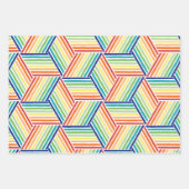 Modernes, farbenfrohes Regenbogenkuppelmuster Geschenkpapier Set (Vorderseite 2)