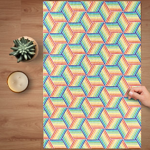 Modernes, farbenfrohes Regenbogenkuppelmuster Schw Puzzle