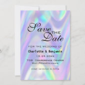 Modernes, farbenfrohes, Save the Date Abstrakt (Vorderseite)