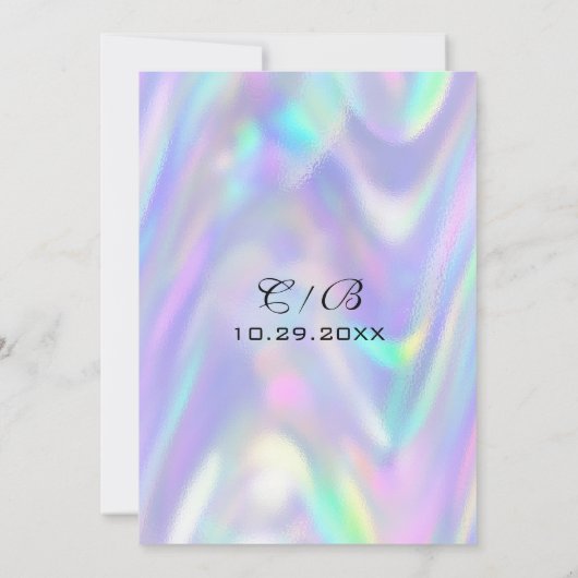 Modernes, farbenfrohes, Save the Date Abstrakt (Rückseite)