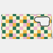 Modernes, farbenfrohes Schachbrett Samsung Galaxy Hülle (Rückseite (Horizontal))