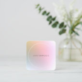 Modernes, farbenfrohes Template Elegant Beruflich Quadratische Visitenkarte (Stehend Vorderseite)