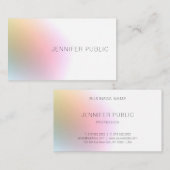 Modernes, farbenfrohes Template Elegant Beruflich Visitenkarte (Vorne/Hinten)